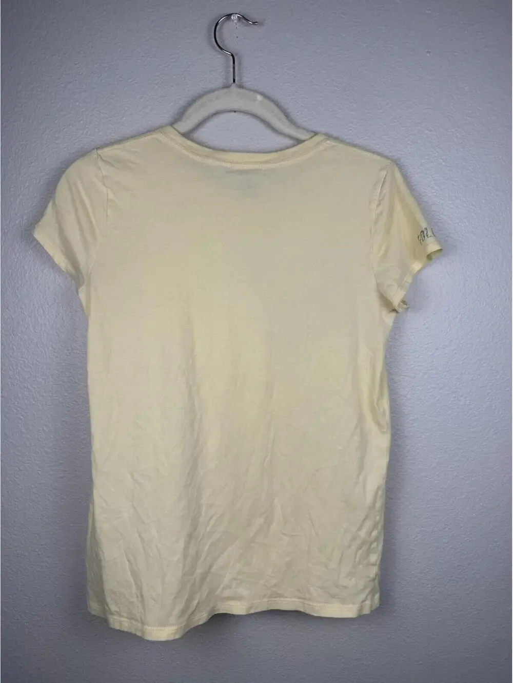 Polo Ralph Lauren Free To Be Brave Eagle Graphic Tee Shirt Yellow XL 16 Girls
